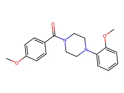 (4-Methoxyphenyl)-[4-(2-methoxyphenyl)piperazin-1-yl]methanone structure