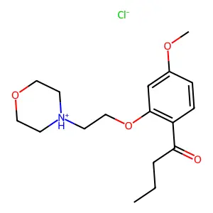 Butyrophenone, 4'-methoxy-2'-(2-morpholinoethoxy)-, hydrochloride structure
