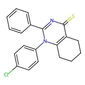 1-(4-Chlorophenyl)-2-phenyl-5,6,7,8-tetrahydroquinazoline-4-thione structure