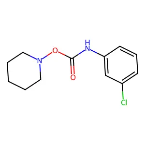 piperidin-1-yl N-(3-chlorophenyl)carbamate structure
