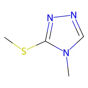 4H-1,2,4-Triazole, 4-methyl-3-(methylthio)- structure