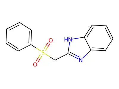 2-Benzenesulfonylmethyl-1H-benzoimidazole structure