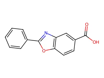 2-Phenyl-benzooxazole-5-carboxylic acid structure