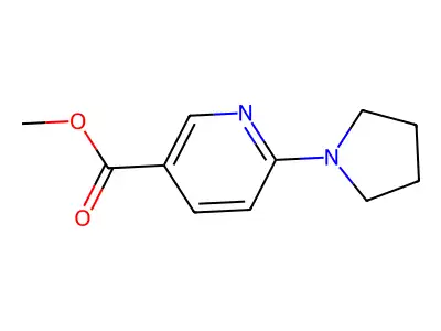 Methyl 6-pyrrolidinonicotinate structure