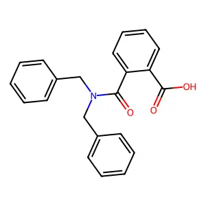 2-(Dibenzylcarbamoyl)benzoic acid structure