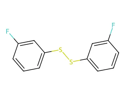 Bis(3-fluorophenyl)disulfide structure