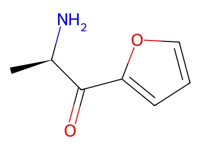 (2R)-2-amino-1-(furan-2-yl)propan-1-one structure