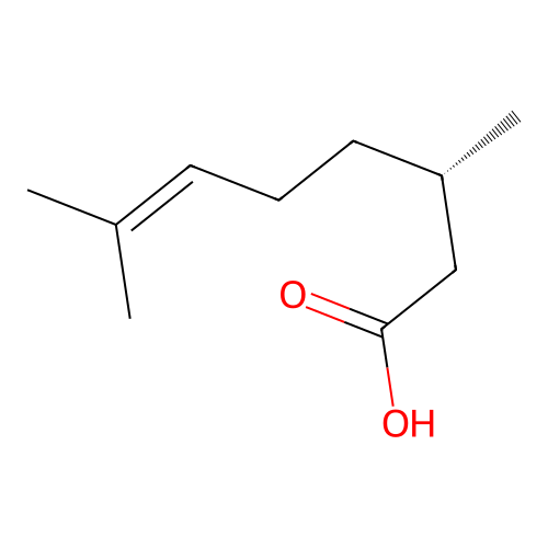 (S)-(-)-Citronellic acid structure