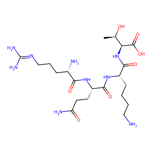 L-Threonine, L-arginyl-L-glutaminyl-L-lysyl- structure