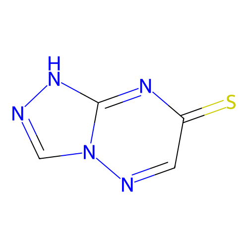 7-Thioxo-1,7-dihydro-triazolo(4,3-b)-triazine structure