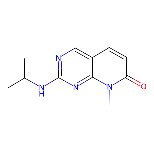 2-isopropylamino-8-methyl-8H-pyrido[2,3-d]pyrimidin-7-one structure