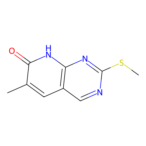 6-Methyl-2-(methylthio)-8H-pyrido-[2,3-d]pyrimidin-7-one structure