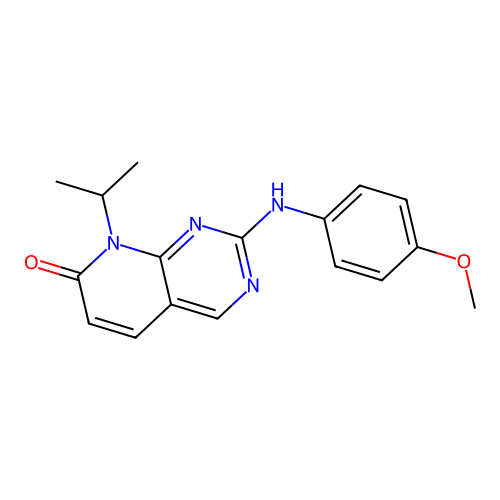 8-Isopropyl-2-(4-methoxy-phenylamino)-8H-pyrido[2,3-d]pyrimidin-7-one structure