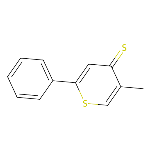 5-Methyl-2-phenylthiopyran-4-thione structure