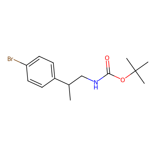 Tert-butyl N-[2-(4-bromophenyl)propyl]carbamate structure