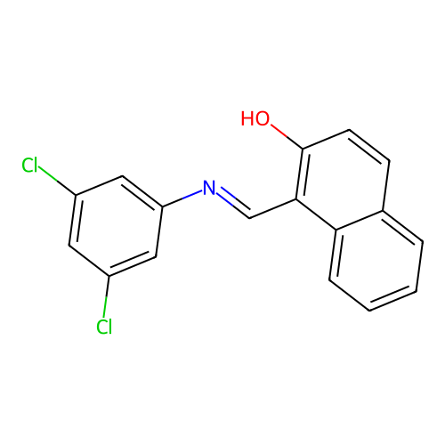 1-{[(3,5-Dichlorophenyl)imino]methyl}-2-naphthol structure