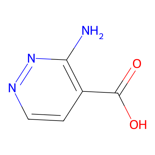 3-Amino-4-pyridazinecarboxylic acid structure