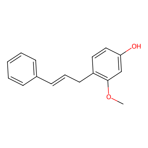 3-Methoxy-4-((2E)-3-phenyl-2-propen-1-yl)phenol structure