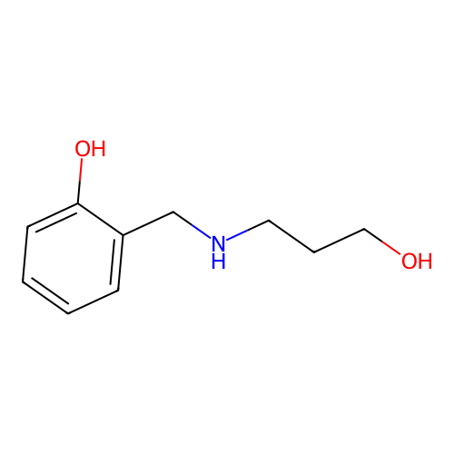 2-{[(3-Hydroxypropyl)amino]methyl}phenol structure