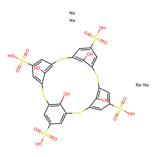 4-Sulfothiacalix[4]arene Sodium Salt structure