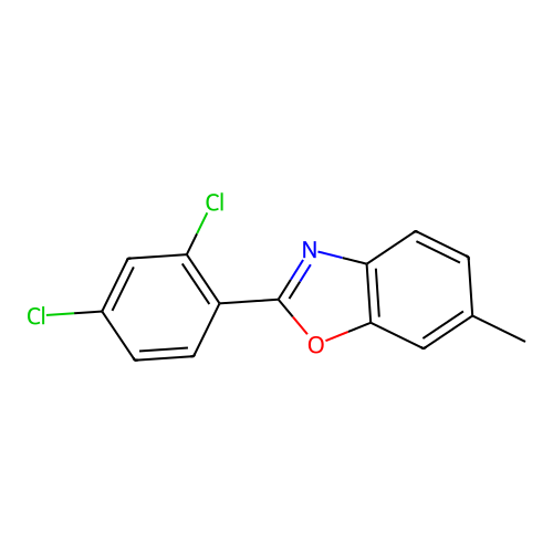 2-(2,4-Dichlorophenyl)-6-methyl-1,3-benzoxazole structure
