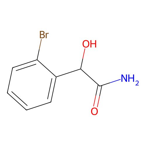 Mandelamide, o-bromo- structure