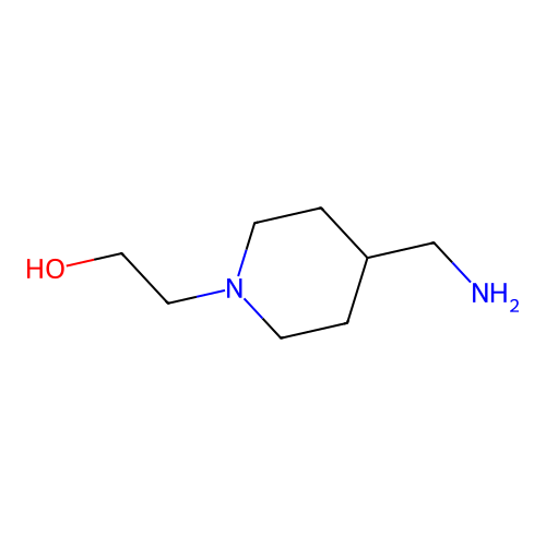 2-[4-(Aminomethyl)piperidin-1-yl]ethan-1-ol structure