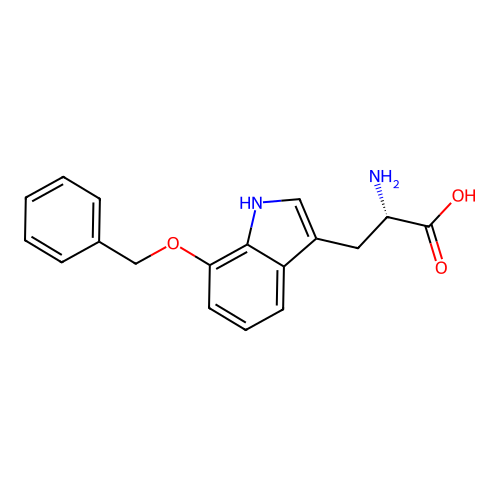 Tryptophan, 7-(phenylmethoxy)- structure