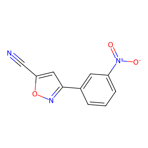 3-(3-Nitrophenyl)-1,2-oxazole-5-carbonitrile structure