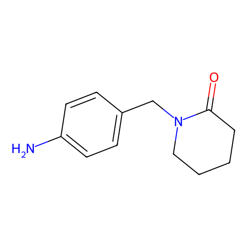 1-(4-Aminobenzyl)piperidin-2-one structure