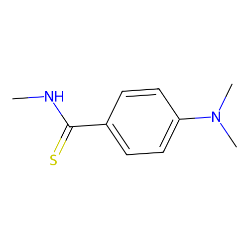 4-(dimethylamino)-N-methylbenzenecarbothioamide structure