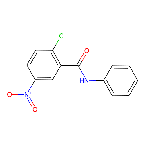 2-Chloro-5-nitrobenzanilide structure