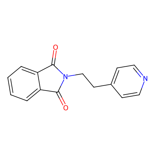 2-[2-(4-pyridinyl)ethyl]-1H-isoindole-1,3(2H)-dione structure