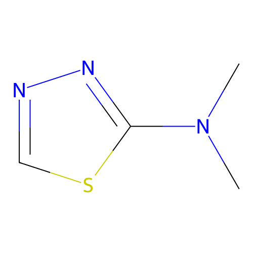 1,3,4-Thiadiazol-5-amine, N,N-dimethyl- structure