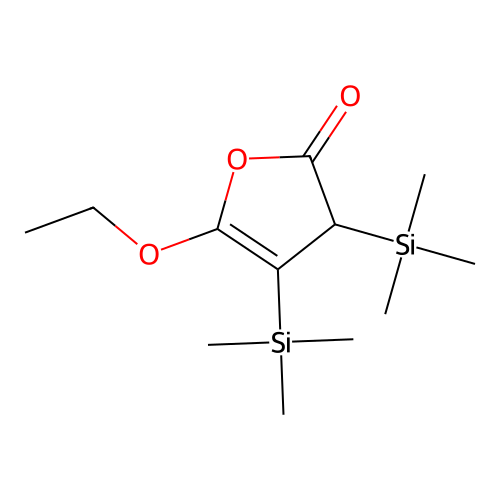 5-Ethoxy-3,4-bis(trimethylsilyl)-2(3H)-furanone structure