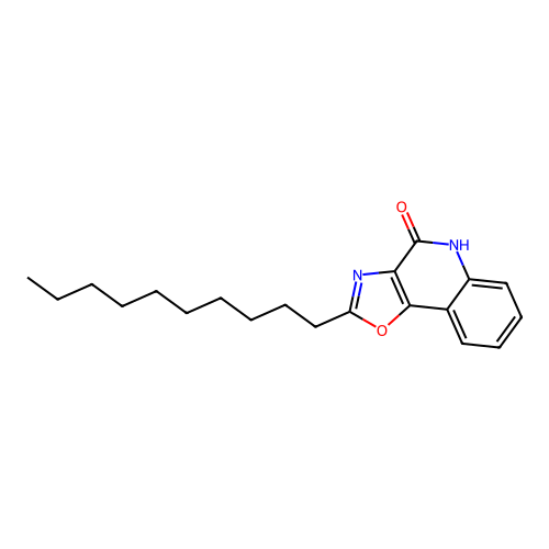 2-decyloxazolo[4,5-c]quinolin-4(5H)-one structure