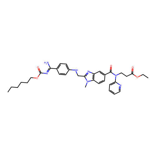 Dabigatran etexilate structure