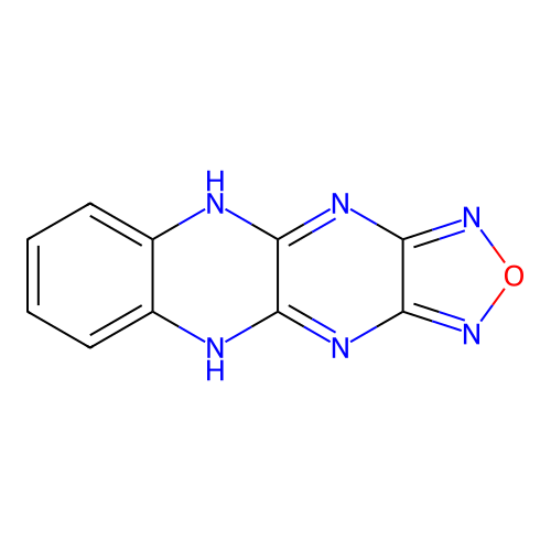 5,10-Dihydro[1,2,5]oxadiazolo[3',4':5,6]pyrazino[2,3-b]quinoxaline structure