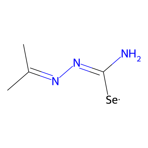 Acetone selenosemicarbazone structure