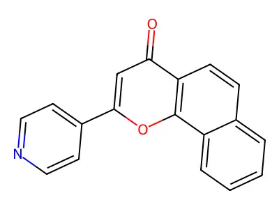 2-Pyridin-4-yl-benzo[h]chromen-4-one structure