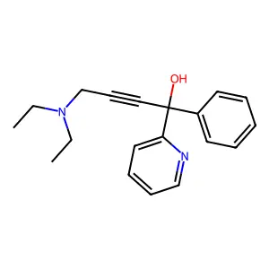 4-(Diethylamino)-1-phenyl-1-(pyridin-2-yl)but-2-yn-1-ol structure