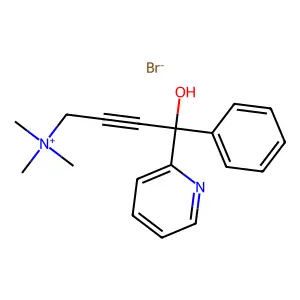 4-Hydroxy-N,N,N-trimethyl-4-phenyl-4-(pyridin-2-yl)but-2-yn-1-aminium bromide structure