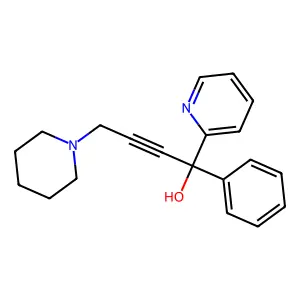 2-Pyridinemethanol, alpha-phenyl-alpha-(3-piperidino-1-propynyl)- structure