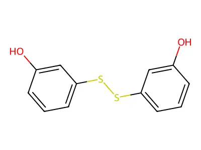 3-[(3-Hydroxyphenyl)disulfanyl]phenol structure