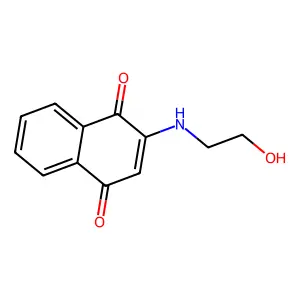 2-(2-Hydroxyethylamino)-1,4-naphthoquinone structure