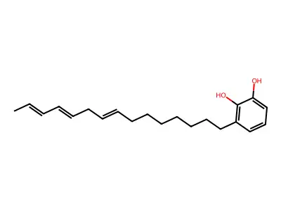 3-Pentadec-8,11,13-trienylcatechol structure