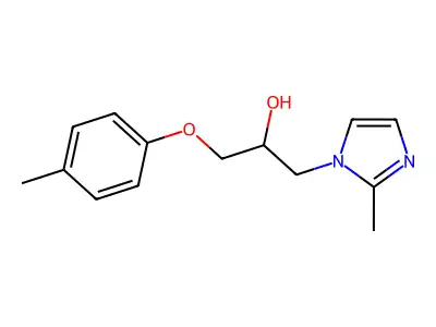 1-(2-methyl-1H-imidazol-1-yl)-3-(p-tolyloxy)propan-2-ol structure