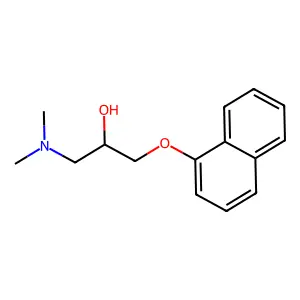 2-Propanol, 1-(dimethylamino)-3-(1-naphthalenyloxy)- structure