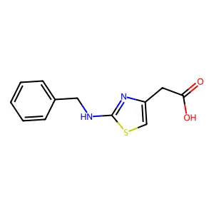(2-Benzylamino-thiazol-4-yl)-acetic acid structure