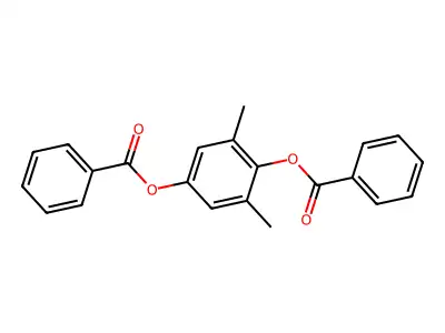 (4-Benzoyloxy-3,5-dimethylphenyl) benzoate structure